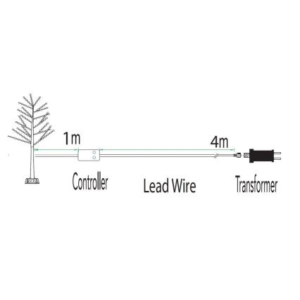 Immax NEO 07750L - LED RGB+CW Dimmbar für den Außenbereich Weihnachtsdekoration NEO LITE LED/7,2W/230V 1,8m IP44 Wi-Fi Tuya Baum