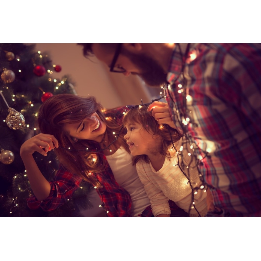 Immax NEO 07755L - Dimmbare LED-Lichterkette für den Außenbereich NEO LITE 400xLED/8 Funktionen 43m IP44 Wi-Fi Tuya warmweiß