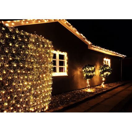 Immax NEO 07755L - Dimmbare LED-Outdoor-Lichterkette NEO LITE 400xLED/8 Funktionen 43m IP44 Wi-Fi Tuya warmweiß