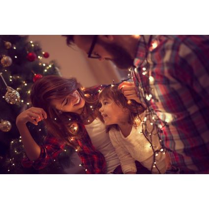 Immax NEO 07756L - Dimmbare LED-Außen-Lichterkette NEO LITE, 400 LEDs / 10 Funktionen, 43 m, IP44, Wi‑Fi Tuya, mehrfarbig