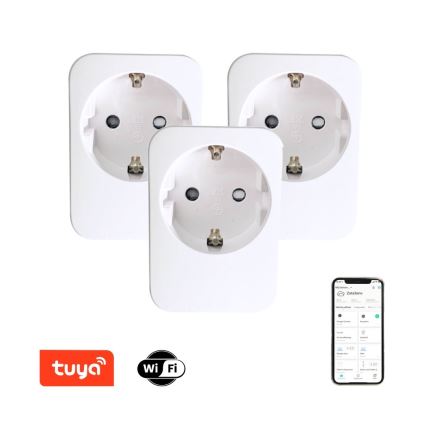 Immax NEO 07761C – SET 3x Intelligente Steckdose NEO LITE 3680W/230V/16A Wi-Fi Tuya