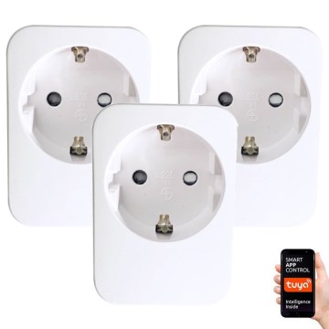Immax NEO 07761C - SET 3x Intelligente Steckdose NEO LITE 3680W/230V/16A Wi-Fi Tuya SCHUKO