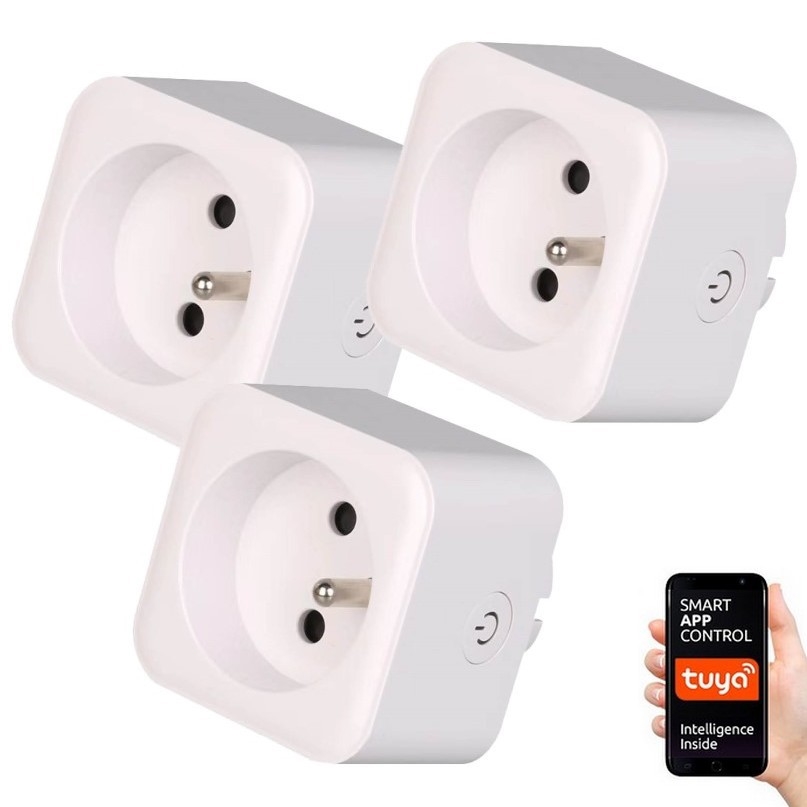 Immax NEO 07762C –  SET 3x Smart-Steckdose NEO LITE 3680W/230V/16A Wi-Fi Tuya