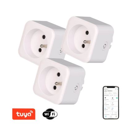 Immax NEO 07762C –  SET 3x Smart-Steckdose NEO LITE 3680W/230V/16A Wi-Fi Tuya