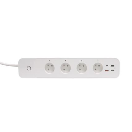 Immax NEO 07771L - Smart-Verlängerungskabel NEO LITE 4x AC + 3x USB + 1x USB-C, Wi-Fi (Tuya)