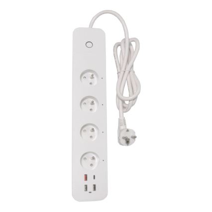 Immax NEO 07771L - Smart-Verlängerungskabel NEO LITE 4x AC + 3x USB + 1x USB-C, Wi-Fi (Tuya)