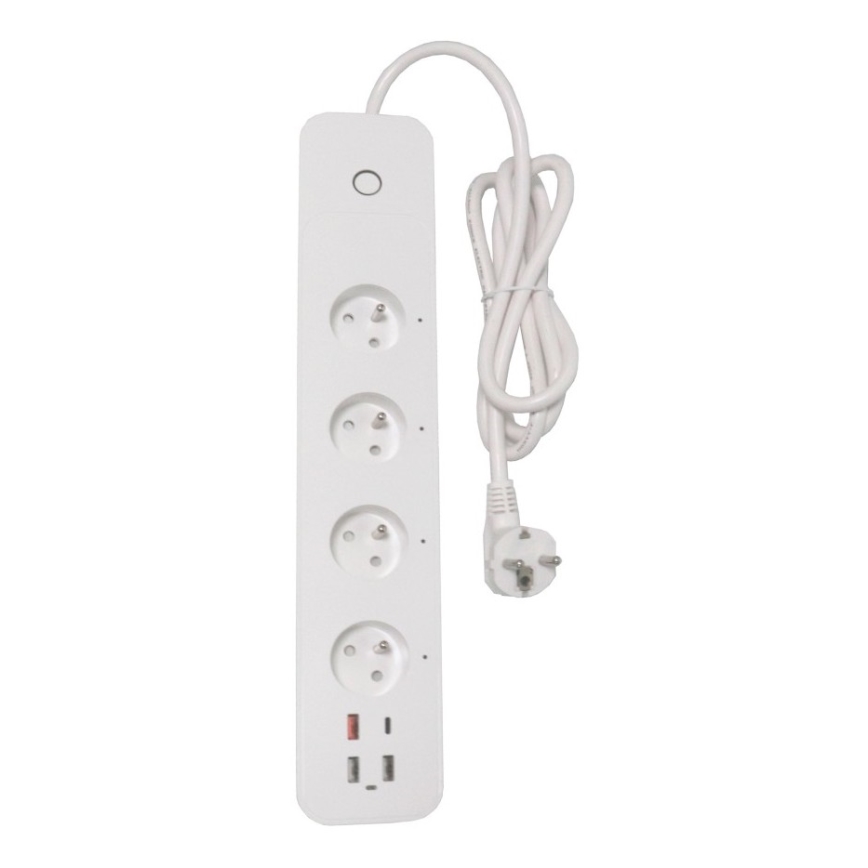 Immax NEO 07771L - Smart-Verlängerungskabel NEO LITE 4x AC + 3x USB + 1x USB-C, Wi-Fi (Tuya)