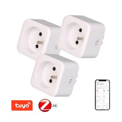 Immax NEO 07786C - SET 3x Smart-Steckdose NEO LITE 3680W/230V/16A Tuya