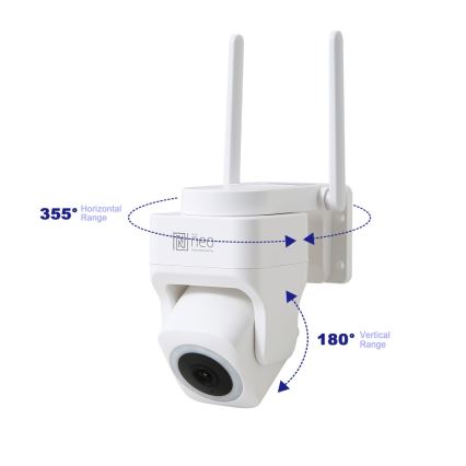 Immax NEO 07793L - Intelligente Außenkamera mit CUBE-Sensor 4MP 5V IP65 Wi-Fi Tuya