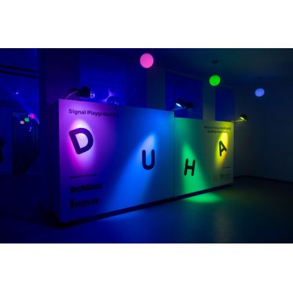 Immax NEO 07794CDO - 3er-Set dimmbare LED-Lampen RGB+CCT E27/14W/230V 2700K–6500K Tuya Wi-Fi + Fernbedienung