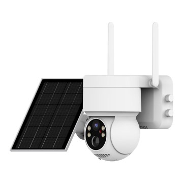 Immax NEO 07803L - Intelligente solarbetriebene Außenkamera mit SENTRY‑Sensor, 6000 mAh, Wi‑Fi, Tuya, IP65