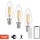 Immax NEO 07807CDO - 3er-Set dimmbare LED CCT-Leuchtmittel E14/4W/230V Tuya Wi-Fi + Fernbedienung