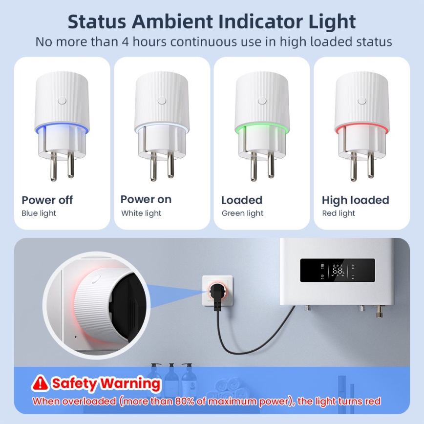 Immax NEO 07812L - Smart-Steckdose E 3500W Wi-Fi