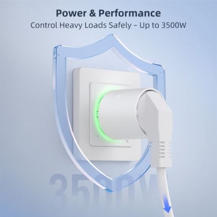Immax NEO 07813L - Intelligente Steckdose Typ F, 3500 W, Tuya Wi-Fi