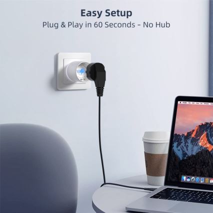 Immax NEO 07813L - Intelligente Steckdose Typ F, 3500 W, Tuya Wi-Fi