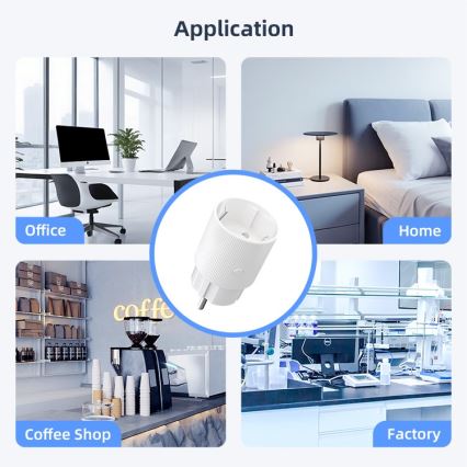 Immax NEO 07813L - Intelligente Steckdose Typ F, 3500 W, Tuya Wi-Fi