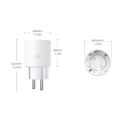 Immax NEO 07813L - Intelligente Steckdose Typ F, 3500 W, Tuya Wi-Fi