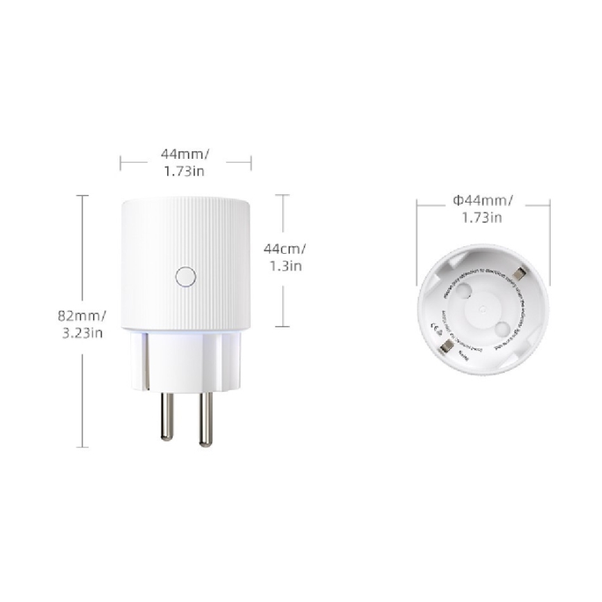 Immax NEO 07813L - Intelligente Steckdose Typ F, 3500 W, Tuya Wi-Fi