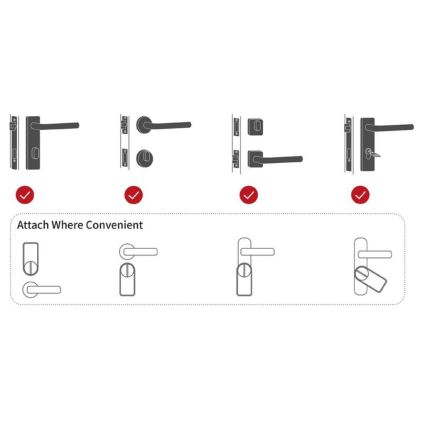 Immax NEO 07815L - Smartes Türschloss mit Tastenfeld 4xAA + 2xAA Tuya