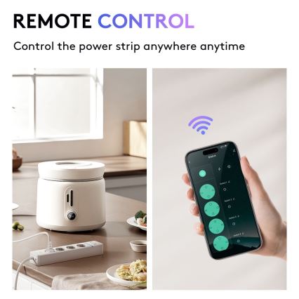 Immax NEO 07821L - Intelligente Steckdosenleiste NEO LITE 4AC+1xUSB+2xUSB-C Tuya Wi-Fi