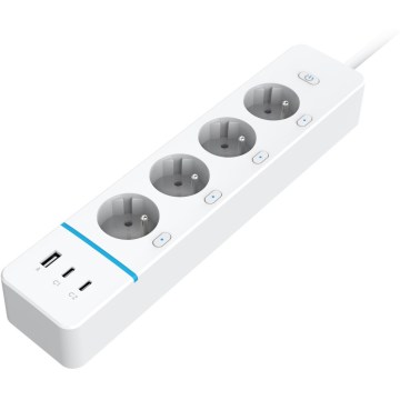 Immax NEO 07821L - Steckdosenleiste NEO LITE Smart 4AC+1xUSB+2xUSB C Wi-Fi