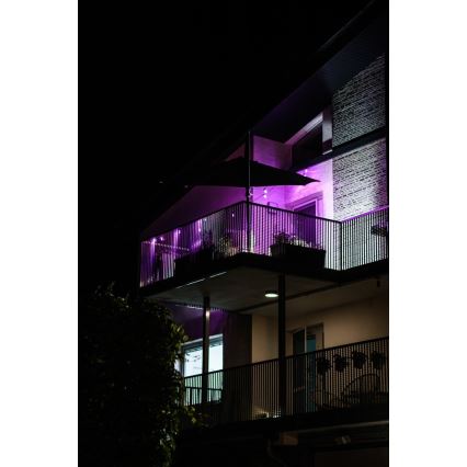 LED RGB + CCT Dimmbare Outdoor-Lichterkette GARLAND 15xLED/1W/230V 15m Wi-Fi Tuya IP65 + Fernbedienung