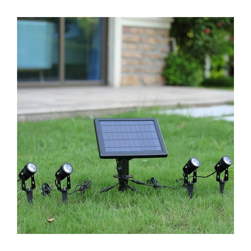 Immax NEO 07903L – Dimmbare LED-RGB-Solarleuchte REFLECTORES 4xLED/1W/5,5V IP65 Tuya
