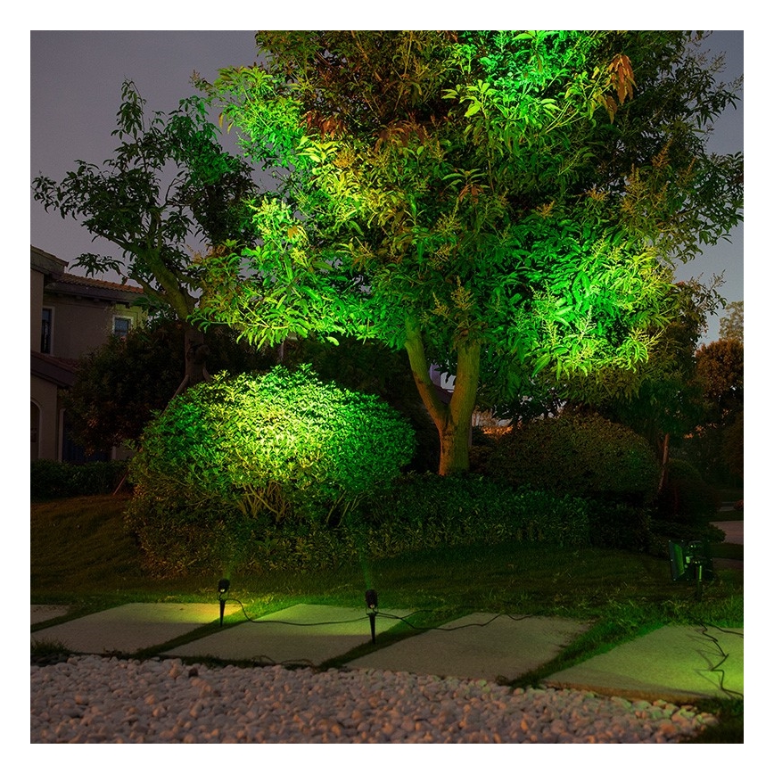 Immax NEO 07903L – Dimmbare LED-RGB-Solarleuchte REFLECTORES 4xLED/1W/5,5V IP65 Tuya