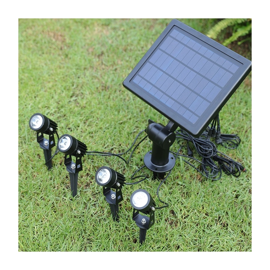 Immax NEO 07903L – Dimmbare LED-RGB-Solarleuchte REFLECTORES 4xLED/1W/5,5V IP65 Tuya