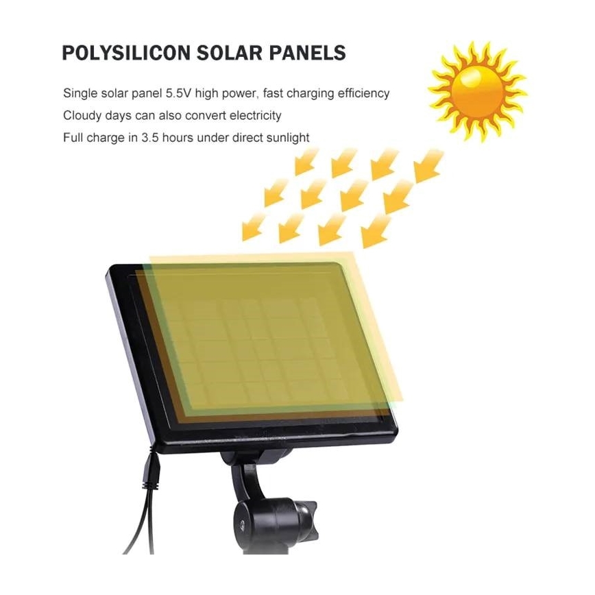 Immax NEO 07903L – Dimmbare LED-RGB-Solarleuchte REFLECTORES 4xLED/1W/5,5V IP65 Tuya