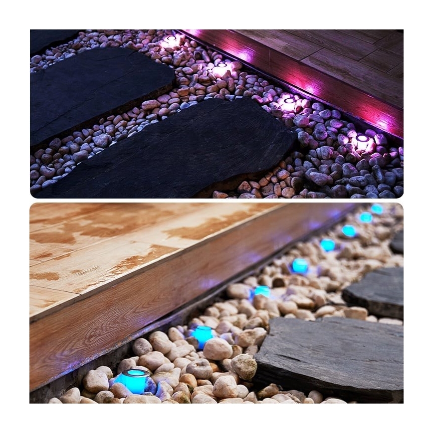 Immax NEO 07905L - Dimmbare LED-RGB-Solarleuchte ESTRELAS 8xLED/0,25W/5V IP65 Tuya 2200 mAh