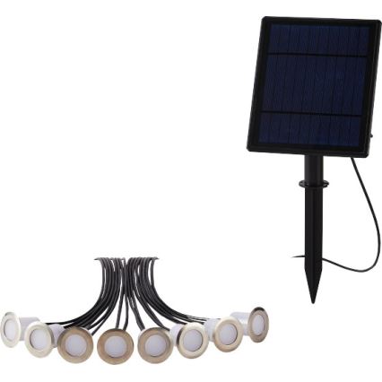 Immax NEO 07905L - Dimmbare LED-RGB-Solarleuchte ESTRELAS 8xLED/0,25W/5V IP65 Tuya 2200 mAh