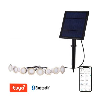 Immax NEO 07905L - Dimmbare LED-RGB-Solarleuchte ESTRELAS 8xLED/0,25W/5V IP65 Tuya 2200 mAh