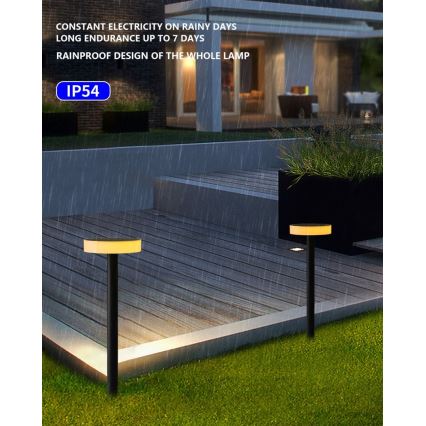 Immax NEO 07910L - Dimmbare LED-RGB-Solarleuchte mit Sensor NEO LITE LED/1W/5V rund IP54 Tuya