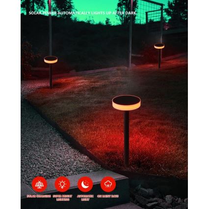 Immax NEO 07910L - Dimmbare LED-RGB-Solarleuchte mit Sensor NEO LITE LED/1W/5V rund IP54 Tuya