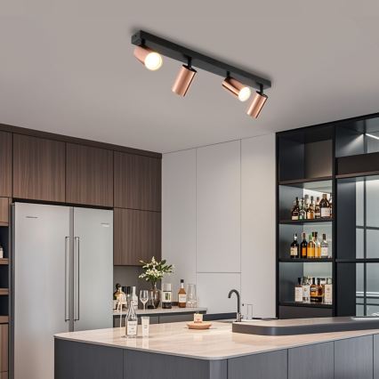 Immax NEO 08303L - Deckenstrahler PUNTO 4xGU10/9W/230V Roségold