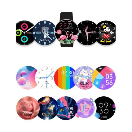 Immax NEO 9041 - Intelligente Uhr Lady Music Fit 300 mAh IP67 schwarz