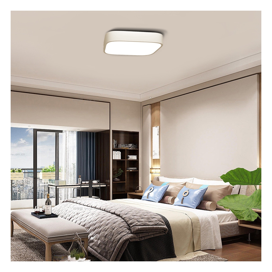 Immax NEO - Dimmbare LED Deckenleuchte RECUADRO LED/56W/230V + Fernbedienung Tuya