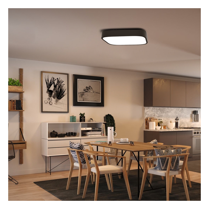 Immax NEO - Dimmbare LED Deckenleuchte RECUADRO LED/67W/230V 80x80 + Fernbedienung Tuya