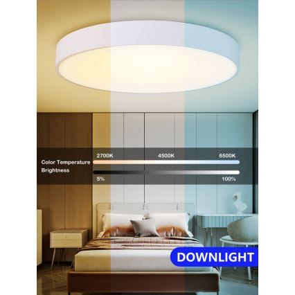 Immax NEO - Dimmbare LED Deckenleuchte RONDATE LED/65W/230V + Fernbedienung Tuya