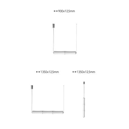 Immax NEO - Dimmbare LED Hängeleuchte BAMBOOS LED/45W/230V 135 cm + Fernbedienung Tuya