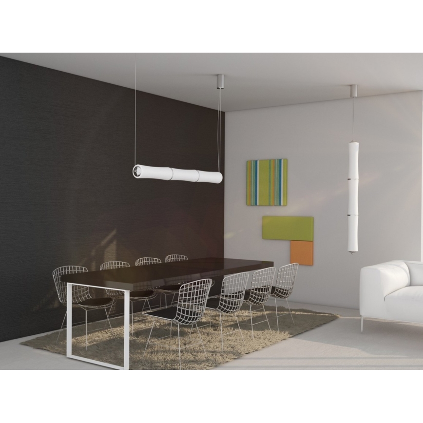 Immax NEO - Dimmbare LED Hängeleuchte BAMBOOS LED/45W/230V 135 cm + Fernbedienung Tuya
