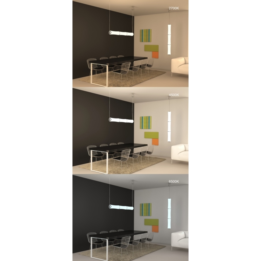 Immax NEO - Dimmbare LED Hängeleuchte BAMBOOS LED/45W/230V 135 cm + Fernbedienung Tuya