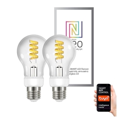 Immax Neo - SET 2x dimmbare LED Glühbirne FILAMENT E27/5W/230V 2700-6000K