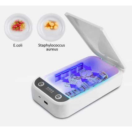 UVC-Sterilisator für Atemschutzmasken und kleine Gegenstände Qi-Ladung/9W/5V weiß