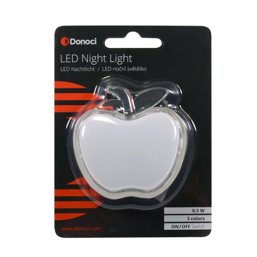 LED RGB Nachtlicht se zásuvkou LED-RGB/0,5W/230V