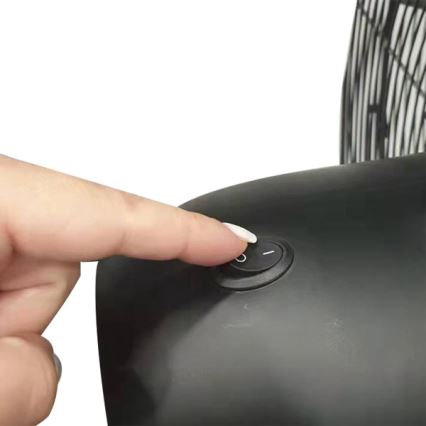 Industrie-Standventilator 190 W/230 V 187 cm schwarz