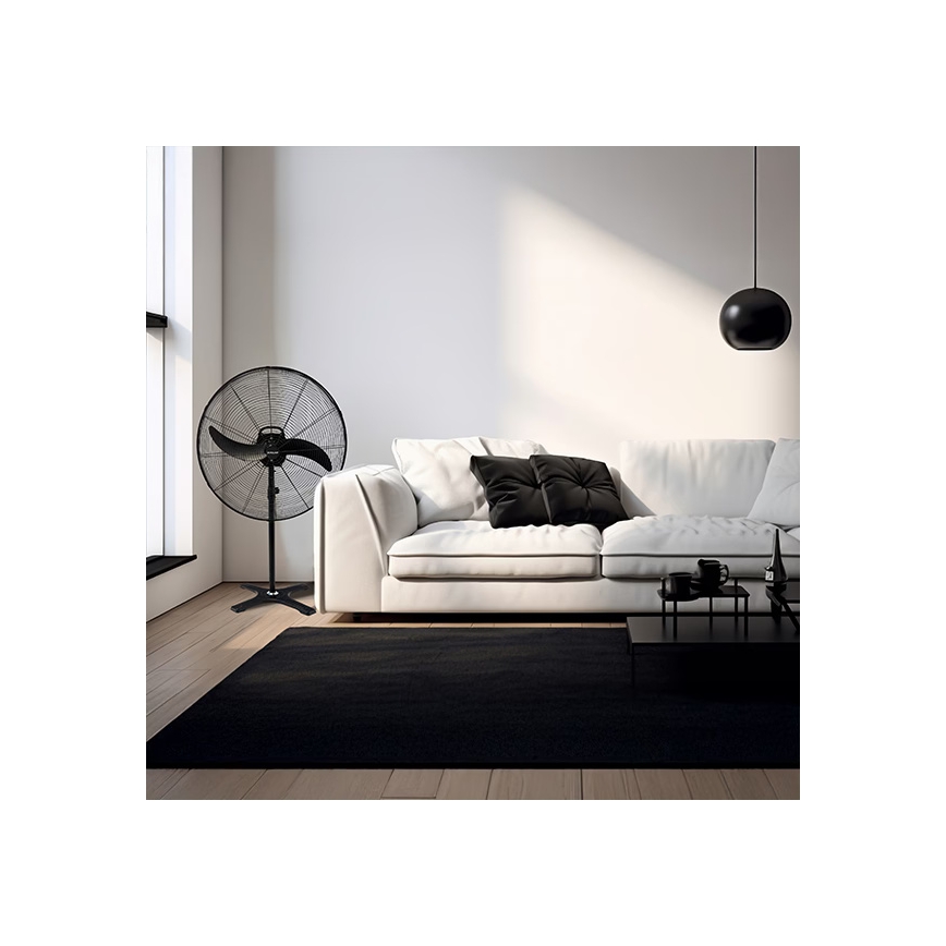 Industrieller Standventilator 115 W/230 V 188 cm schwarz