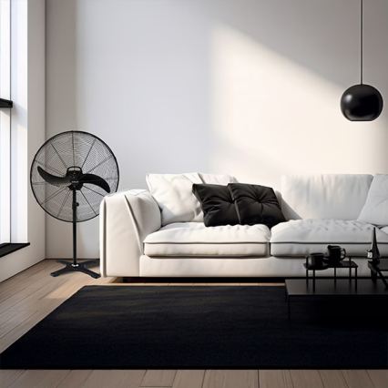 Industrieller Standventilator 115 W / 230 V, Ø 66 cm, schwarz