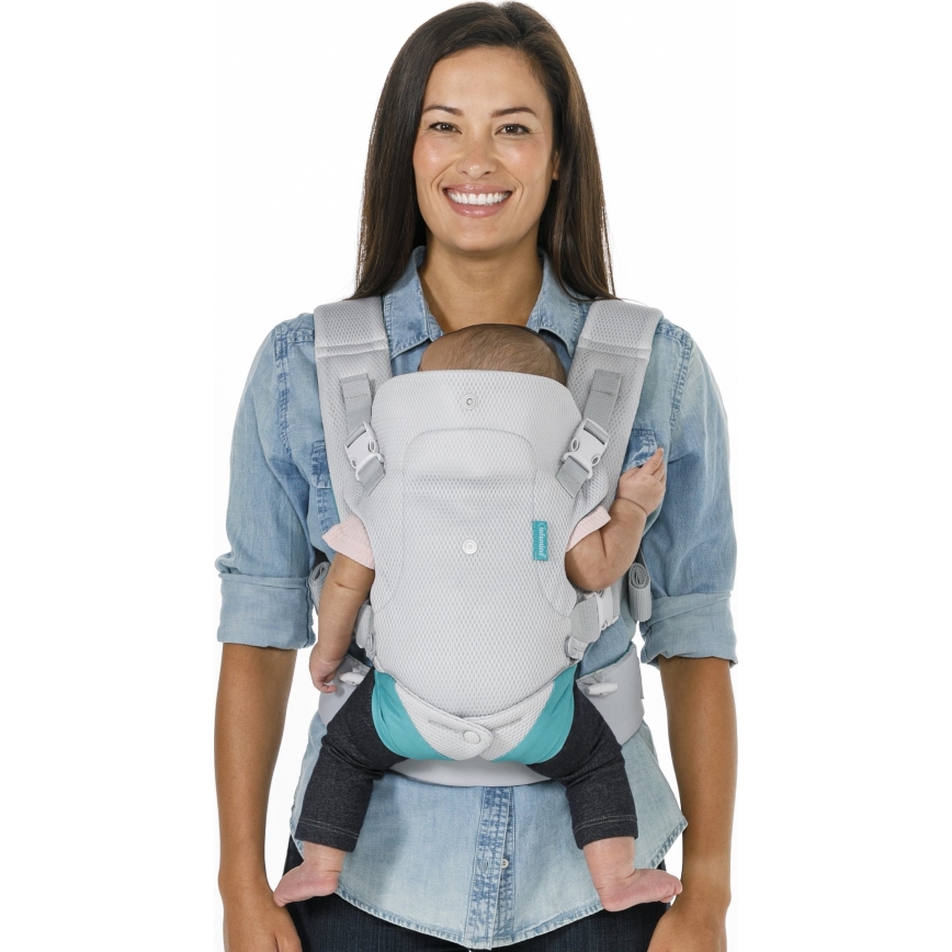 Infantino - Babytrage FLIP 4in1 hellgrau